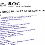 Decreto 90/2010 de 22 de julio, BOC Nº 149 de 30/07/2010