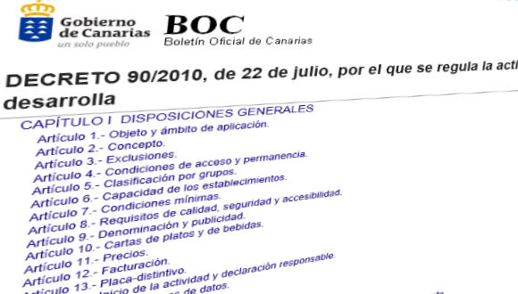 Decreto 90/2010 de 22 de julio, BOC Nº 149 de 30/07/2010
