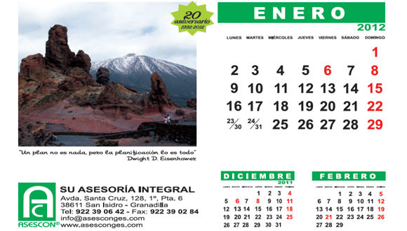 Calendario 2012